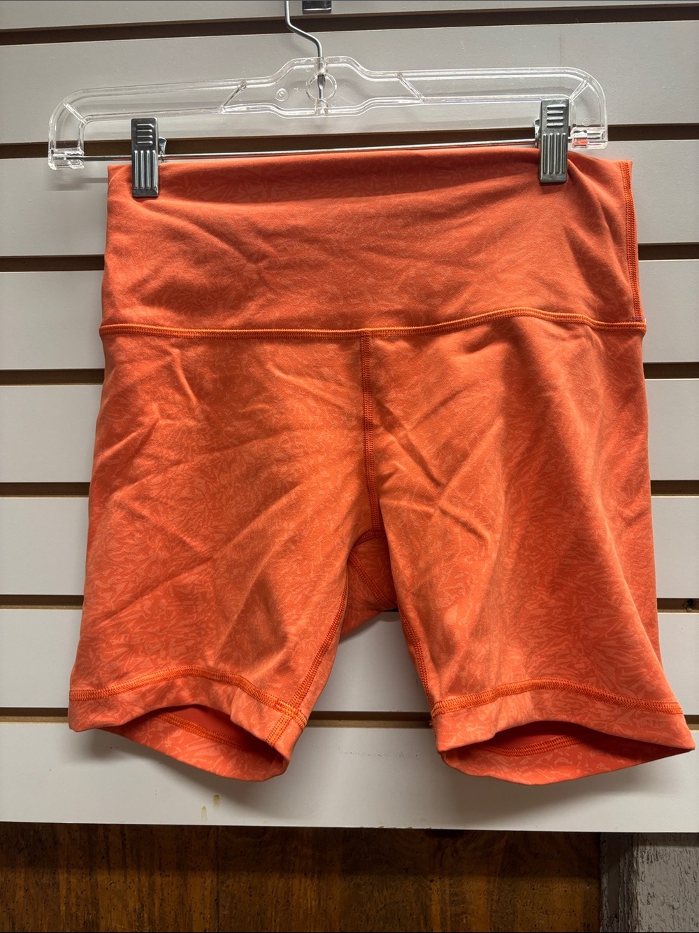 lululemon athletica Women's Orange High-Rise Bike Shorts